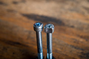 On the left is a bolt for the high bar, while on the right the bolt is for our standard and low offering. 
